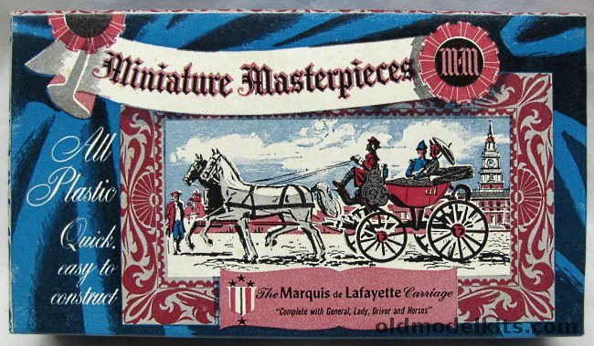 Miniature Masterpieces 1/48 Marquis de Lafayette Carriage, K502-98 plastic model kit